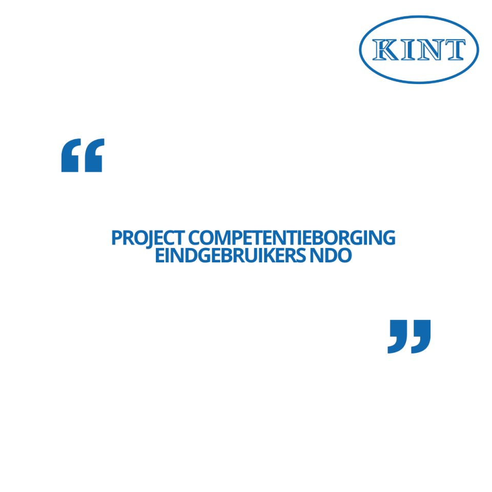 Project Competentieborging Eindgebruikers NDO